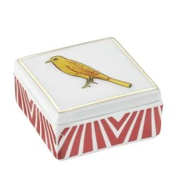 Bel Paese - Uccellino Box - / Porcelain - 6 X 6 Cm - Bitossi Home