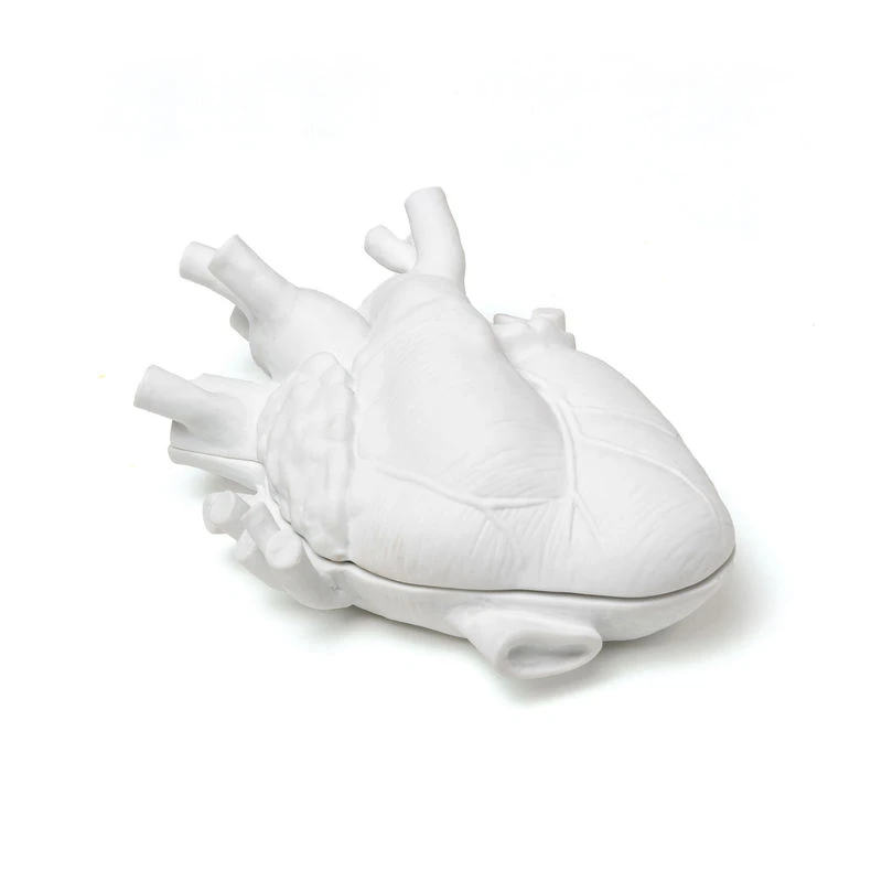 Love In A Box Box - / Porcelain Human Heart - 13.6 X 18.9 Cm - Seletti