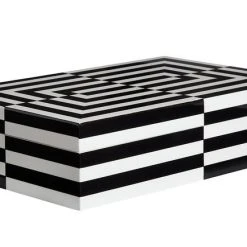 Op Art Large Box - / Laquer - 30 X 20 Cm - Jonathan Adler