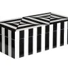 Op Art Small Box - / Lacquer - 20 X 10 Cm - Jonathan Adler