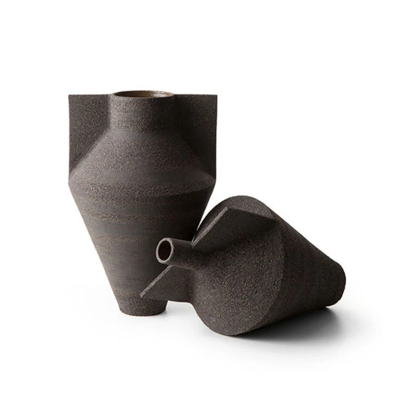 Jana Bud Vase - / Ø 20 X H 35.5 Cm - Raw Ceramic - Cappellini - Image 2
