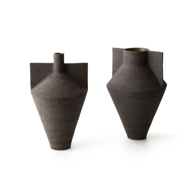 Jana Bud Vase - / Ø 20 X H 35.5 Cm - Raw Ceramic - Cappellini - Image 3