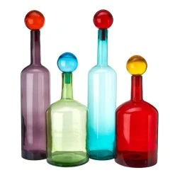 Bubbles & Bottles XXL Carafe - / Glass - Set Of 4 / H 87 Cm - Pols Potten