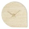 Stilla Desk Clock - / Travertine - Ø 16 Cm - AYTM