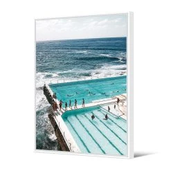 Bondi Beach Framed Canvas - / 80 X 120 Cm - PÔDEVACHE