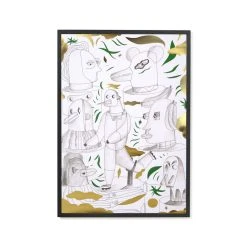Jaime Hayon X The Wrong Shop - Animalothèque Framed Poster - / 49.5 X 69.5 - Exclusive - The Wrong Shop