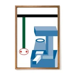 Nathalie Du Pasquier - Elephant Framed Poster - / Limited, Numbered Edition - 72,2 X 92,2 Cm - The Wrong Shop
