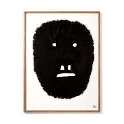Pierre Charpin - Anxious Monkey Framed Poster - / Limited, Numbered Edition - 50.6 X 66.5 Cm - The Wrong Shop