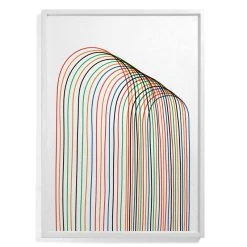 Pierre Charpin - Loop 2 Framed Poster - / Limited, Numbered Edition - 81 X 110 Cm - The Wrong Shop