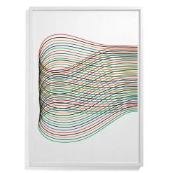 Pierre Charpin - Loop 3 Framed Poster - / Limited, Numbered Edition - 81 X 110 Cm - The Wrong Shop