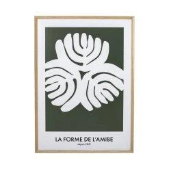 Scafati Framed Poster - / L 52 X H 72 Cm - Light Wooden Frame - Bloomingville