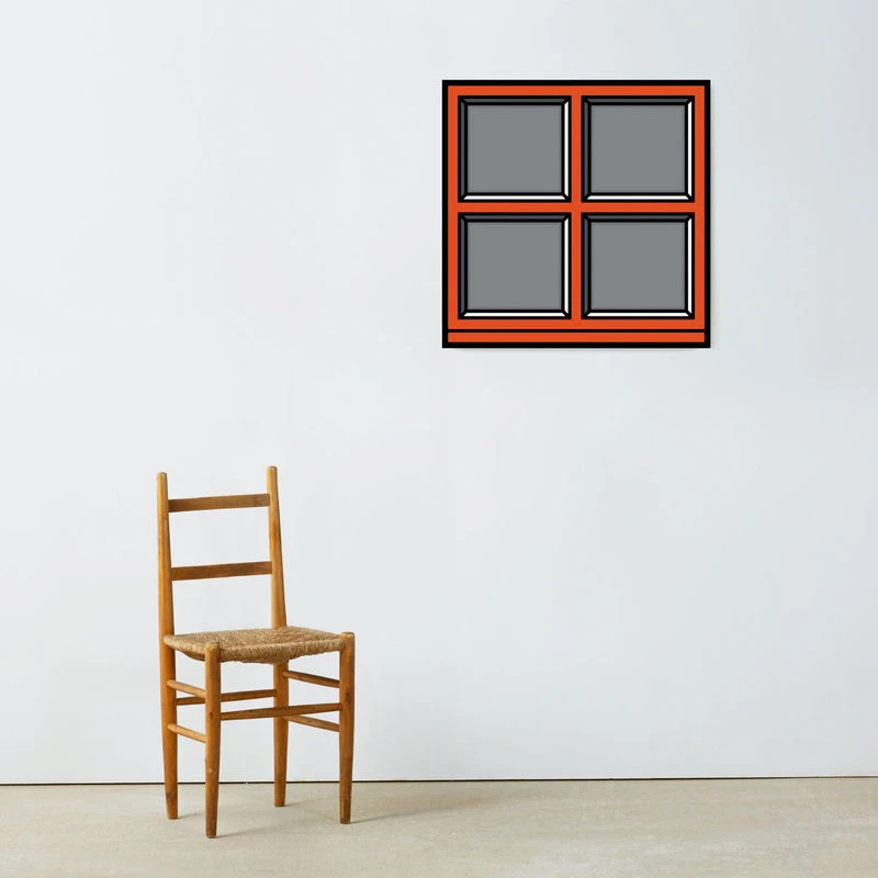 Window 01 Framed Poster - / By Richard Wood - 70 X 70 Cm - The Wrong Shop - Image 2