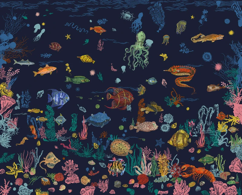 Sous La Mer Wallpaper - / Panoramic - 8 Widths - Domestic