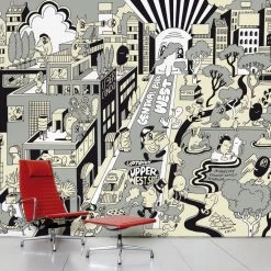 Upper West Side Panoramic Wallpaper - 8 Panels - Domestic