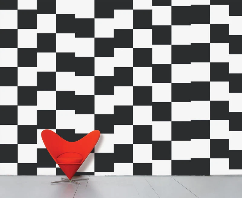 WallpaperLab Damier Panoramic Wallpaper - Domestic