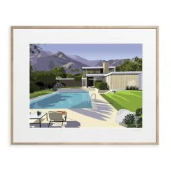 Paulo Mariotti - Desert Kaufmann House Poster - / 40 X 50cm - Image Republic