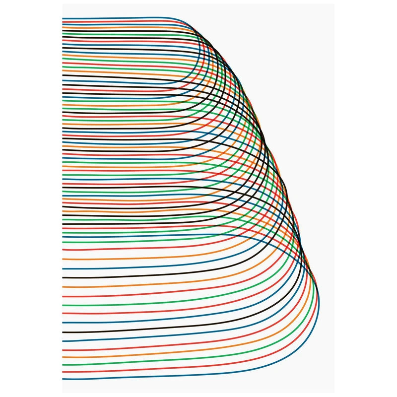 Pierre Charpin - Loop 4 Poster - / Limited Edition, Numbered & Signed - 70 X 100 Cm - The Wrong Shop