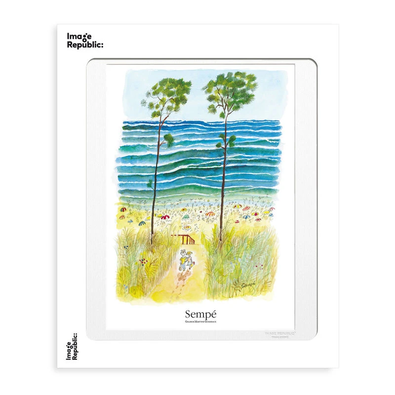 Sempé - Océan Couple Poster - / 40 X 50cm - Image Republic - Image 2