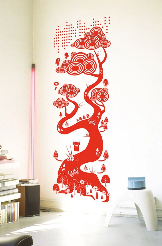 Flora And Fauna 1 Red Sticker - Domestic - Image 3