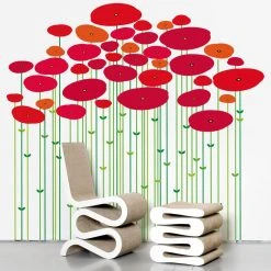 Jungle Coquelicot Sticker - Domestic