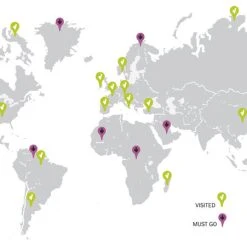 Traveller Map Sticker - Domestic