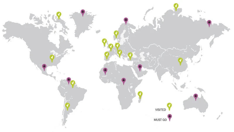 Traveller Map Sticker - Domestic