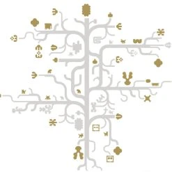 Tree Gold Sticker - Domestic