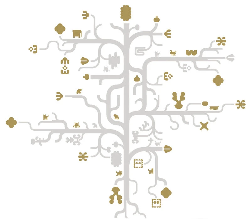 Tree Gold Sticker - Domestic