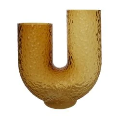 Arura Large Vase - / Textured Glass - L 34 X H 40 Cm - AYTM
