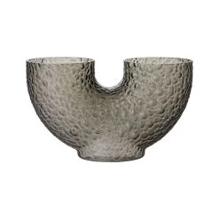 Arura Small Vase - / Textured Glass - L 34 X H 19 Cm - AYTM