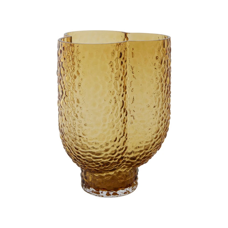 Arura Trio Vase - / 18.5 X 16.2 X H 25 Cm - Textured Glass - AYTM - Image 2
