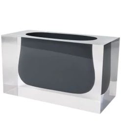 Bel Air Gorge Vase - / Acrylic - Rectangle H 12 Cm - Jonathan Adler