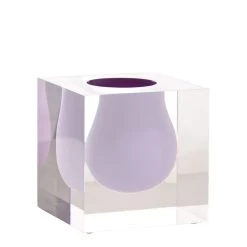 Bel Air Mini Scoop Vase - / Acrylic - Square W 10 Cm - Jonathan Adler