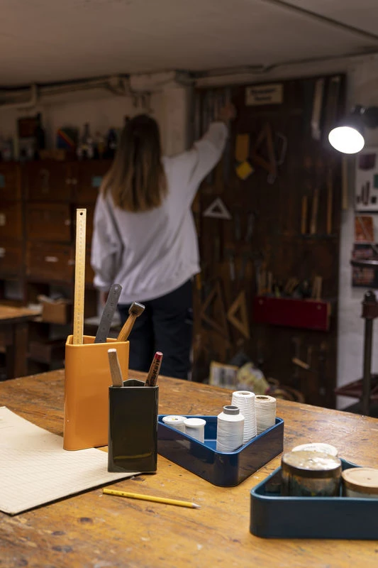 Canvas Large Vase - / H 20.5 Cm - Hand-made - Raawii - Image 4