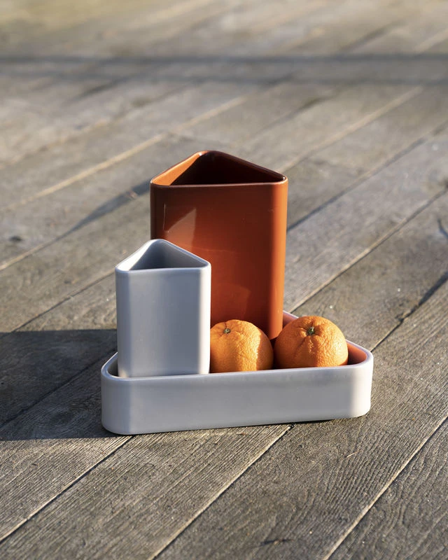 Canvas Small Vase - / H 15 Cm - Hand-made - Raawii - Image 3