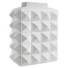 Charade Block Studded Vase - Porcelain - H 33 Cm - Jonathan Adler
