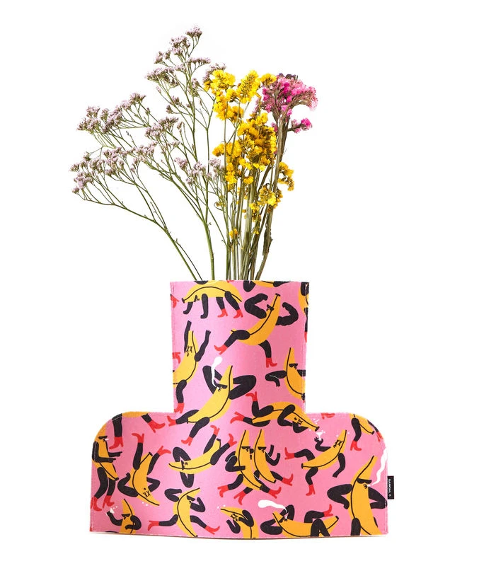Flower Power Large Vase Cover - / H 35 Cm - Felt - Sancal