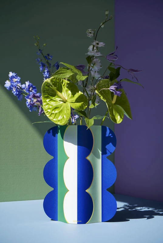 Riviera Wave Vase Cover - / Waterproof Paper - 21.5 X H 29 Cm - Octaevo - Image 2