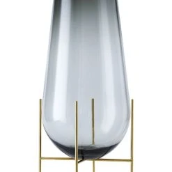 Echasse Large Vase - H 60 Cm / Glass & Brass - Menu