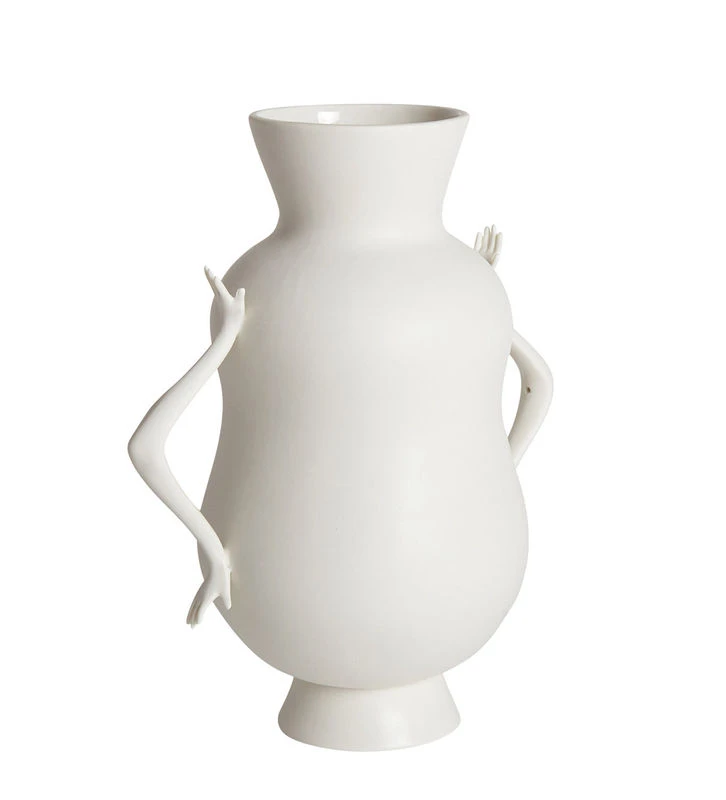 Eve Double Bulb Vase - / Handles In The Shape Of Hands - Jonathan Adler - Image 2