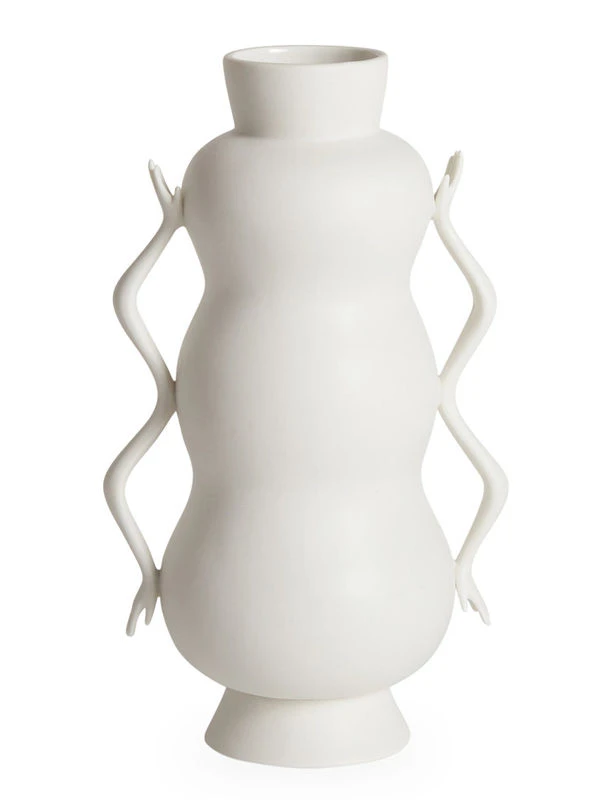 Eve Triple Bulb Vase - / Handles In The Shape Of Hands - Jonathan Adler