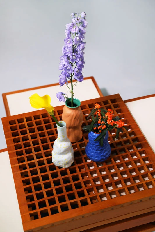 Fused Swirl Vase - / Ø 9 X H 20 Cm - Ceramic - & Klevering - Image 2