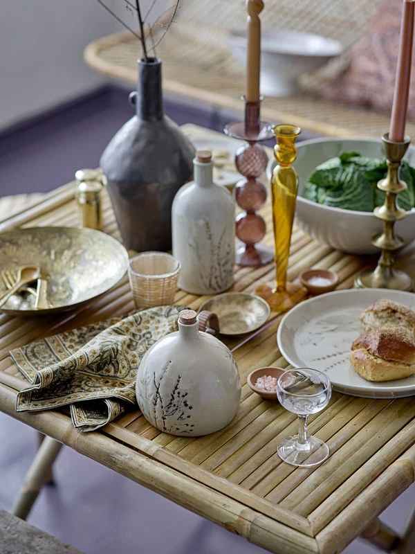 Mias Vase - / Ø 16 X H 30,5 Cm - Stoneware / Handmade - Bloomingville - Image 4