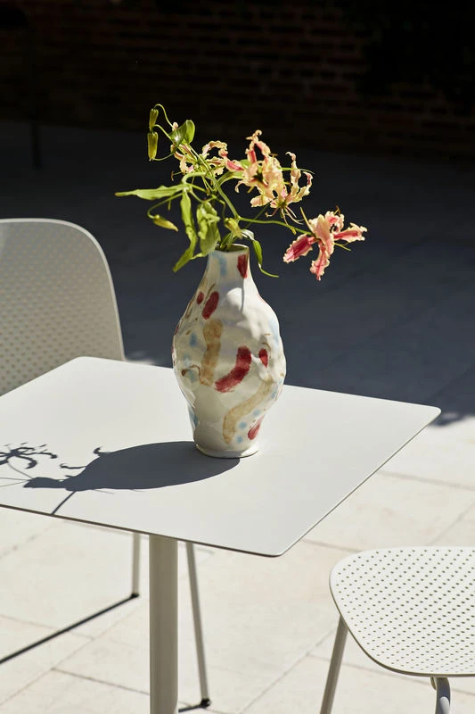 Miro Vase - / Hand-made - Sandstone - Hay - Image 3