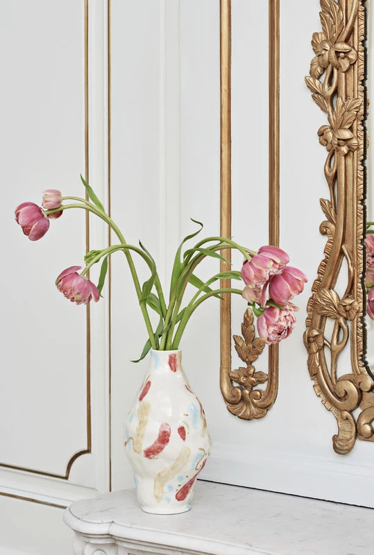 Miro Vase - / Hand-made - Sandstone - Hay - Image 2