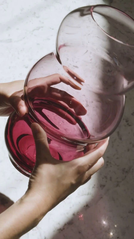 Muse Large Vase - / Bohemia Crystal - Ø 15 X H 31 Cm - Fundamental Berlin - Image 3