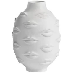 Muse Round Gala Vase - Porcelain - H 25 Cm - Jonathan Adler