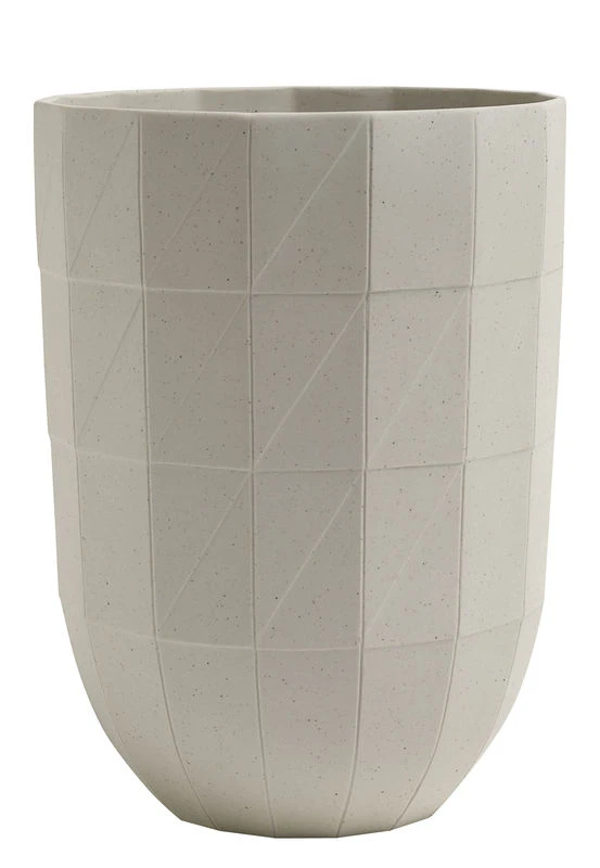 Paper Porcelain Vase - Large - Ø 14 X H 19 Cm - Hay