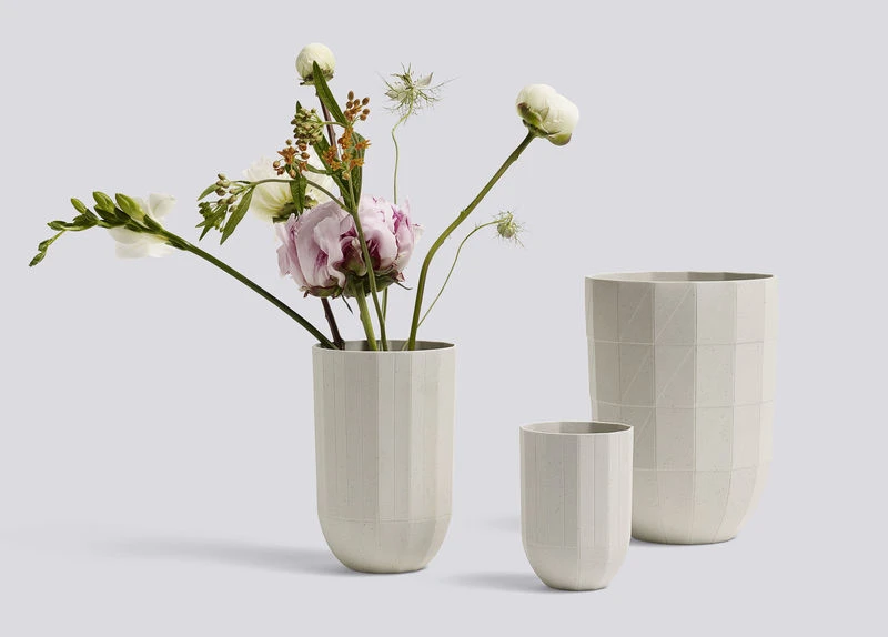 Paper Porcelain Vase - Large - Ø 14 X H 19 Cm - Hay - Image 2