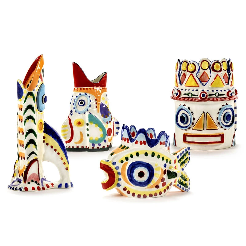 Sicily 2 Vase - / Ø 27 X H 34.5 Cm - Hand-painted - Serax - Image 3